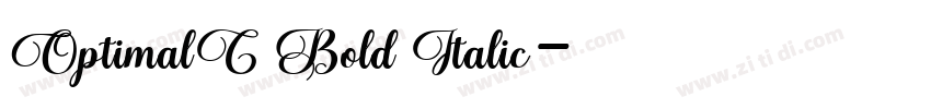 OptimalC Bold Italic字体转换